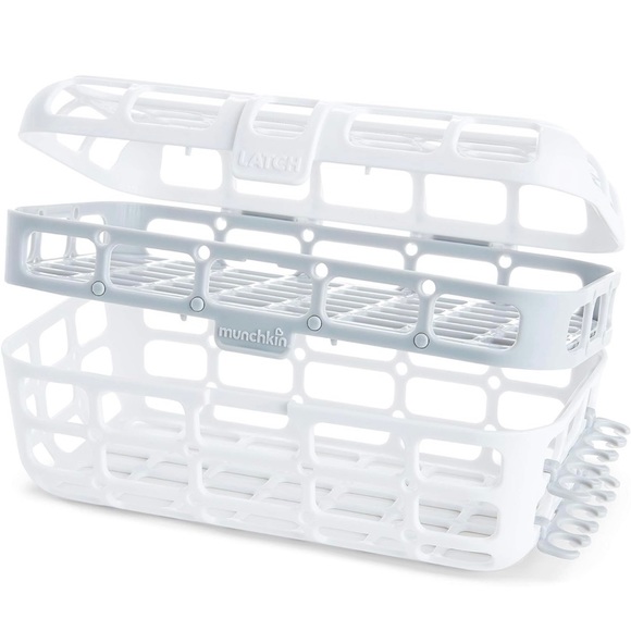 Munchkin® High Capacity Dishwasher Basket, Set of 2, Grey - Picture 5 of 6